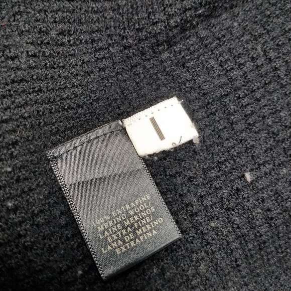 Ann Taylor Extra Fine Merino Wool Black Sweater - Picture 8 of 10